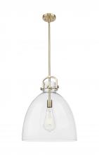 Innovations Lighting 410-1SL-CB-G412-16CL - Newton Bell - 1 Light - 16 inch - Champagne Bronze - Pendant