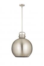 Innovations Lighting 410-1SL-SN-M410-16SN - Newton Sphere - 1 Light - 16 inch - Satin Nickel - Pendant