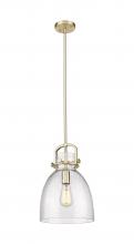 Innovations Lighting 410-1SM-CB-G412-10SDY - Newton Bell - 1 Light - 10 inch - Champagne Bronze - Mini Pendant