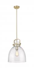 Innovations Lighting 410-1SM-CB-G412-12SDY - Newton Bell - 1 Light - 12 inch - Champagne Bronze - Mini Pendant