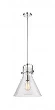 Innovations Lighting 410-1SM-PN-G411-12SDY - Newton Cone - 1 Light - 12 inch - Polished Nickel - Mini Pendant