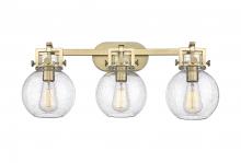 Innovations Lighting 411-3W-BB-G410-7SDY - Newton Sphere - 3 Light - 27 inch - Brushed Brass - Bath Vanity Light