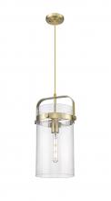 Innovations Lighting 413-1PM-BB-G413-1S-8SDY - Pilaster - 1 Light - 8 inch Glass - Brushed Brass - Pendant
