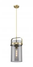 Innovations Lighting 413-1PM-BB-G413-1S-8SM - Pilaster - 1 Light - 8 inch Glass - Brushed Brass - Pendant