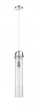 Innovations Lighting 413-1PS-PN-G413-1S-4SDY - Pilaster - 1 Light - 4 inch Glass - Polished Nickel - Pendant