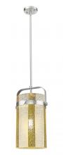Innovations Lighting 413-1SM-SN-G413-1S-8ME - Pilaster - 1 Light - 8 inch Glass - Satin Nickel - Pendant