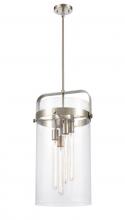 Innovations Lighting 413-4SL-SN-G413-4S-12CL - Pilaster - 4 Light - 12 inch - Satin Nickel - Pendant