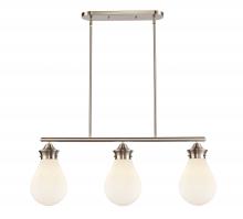 Innovations Lighting 414-3I-SN-8W - Genesis - 3 Light - 39 inch - Satin Nickel - Cord hung - Island Light