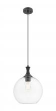 Innovations Lighting 415-1P-BK-G122-12 - Astor - 1 Light - 12 inch - Matte Black - Cord hung - Mini Pendant