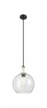 Innovations Lighting 415-1SR-BK-G124-12 - Astor - 1 Light - 12 inch - Matte Black - Mini Pendant