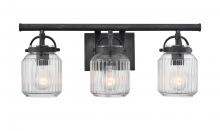 Innovations Lighting 416-3W-WZ-G416-6CL - Latreille - 3 Light - 22 inch - Weathered Zinc - Bath Vanity Light