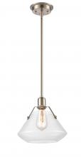 Innovations Lighting 422-1S-SN-10CL - Luna - 1 Light - 11 inch - Satin Nickel - Mini Pendant