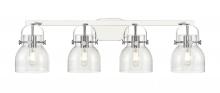 Innovations Lighting 423-4W-PC-G412-6SDY - Pilaster II Bell - 4 Light - 37 inch - Polished Chrome - Bath Vanity Light