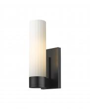 Innovations Lighting 429-1W-BK-G429-11WH - Empire - 1 Light - 5 inch - Matte Black - Sconce