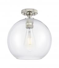 Innovations Lighting 434-1F-PN-G122-10 - Crown Point - 1 Light - 10 inch - Polished Nickel - Flush Mount