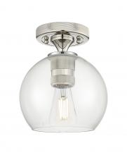 Innovations Lighting 434-1F-PN-G122-6 - Crown Point - 1 Light - 6 inch - Polished Nickel - Flush Mount