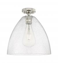 Innovations Lighting 434-1F-PN-GBD-124 - Crown Point - 1 Light - 12 inch - Polished Nickel - Flush Mount