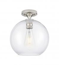 Innovations Lighting 434-1F-SN-G122-10 - Crown Point - 1 Light - 10 inch - Satin Nickel - Flush Mount