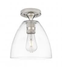 Innovations Lighting 434-1F-SN-GBD-92 - Crown Point - 1 Light - 9 inch - Satin Nickel - Flush Mount