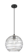 Innovations Lighting 434-1P-BK-G1213-10CL - Crown Point - 1 Light - 10 inch - Matte Black - Pendant