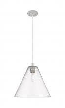 Innovations Lighting 434-1P-SN-GBC-124 - Crown Point - 1 Light - 12 inch - Satin Nickel - Pendant