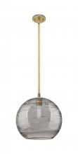 Innovations Lighting 434-1S-BB-G1213-12SM - Crown Point - 1 Light - 12 inch - Brushed Brass - Pendant