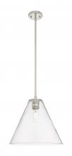 Innovations Lighting 434-1S-PN-GBC-122 - Crown Point - 1 Light - 12 inch - Polished Nickel - Pendant