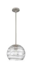Innovations Lighting 434-1S-SN-G1213-8CL - Crown Point - 1 Light - 8 inch - Satin Nickel - Pendant