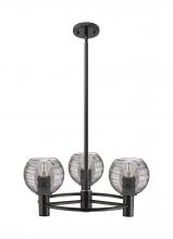 Innovations Lighting 434-3CR-BK-G1213-6SM - Crown Point - 3 Light - 20 inch - Matte Black - Pendant