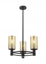 Innovations Lighting 434-3CR-BK-G434-7ME - Crown Point - 3 Light - 18 inch - Matte Black - Pendant