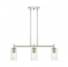 Innovations Lighting 434-3I-PN-G434-7SDY - Crown Point - 3 Light - 31 inch - Polished Nickel - Island Light