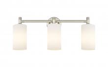 Innovations Lighting 434-3W-PN-G434-7WH - Crown Point - 3 Light - 24 inch - Polished Nickel - Bath Vanity Light