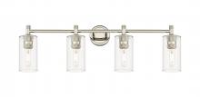 Innovations Lighting 434-4W-PN-G434-7CL - Crown Point - 4 Light - 34 inch - Polished Nickel - Bath Vanity Light