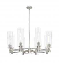Innovations Lighting 434-8CR-SN-G434-12CL - Crown Point - 8 Light - 32 inch - Satin Nickel - Chandelier
