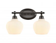 Innovations Lighting 438-2W-BK-G4381 - Amina - 2 Light - 17 inch - Matte Black - Bath Vanity Light