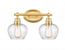 Innovations Lighting 438-2W-SG-G4384 - Amina - 2 Light - 17 inch - Satin Gold - Bath Vanity Light