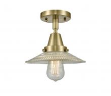 Innovations Lighting 447-1C-AB-G2 - Halophane - 1 Light - 9 inch - Antique Brass - Semi-Flush Mount