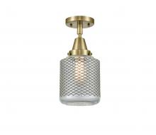 Innovations Lighting 447-1C-AB-G262 - Stanton - 1 Light - 6 inch - Antique Brass - Semi-Flush Mount