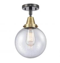 Innovations Lighting 447-1C-BAB-G204-8 - Beacon - 1 Light - 8 inch - Black Antique Brass - Semi-Flush Mount