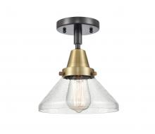 Innovations Lighting 447-1C-BAB-G4474 - Caden - 1 Light - 8 inch - Black Antique Brass - Semi-Flush Mount
