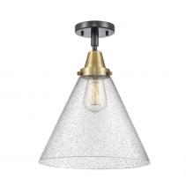 Innovations Lighting 447-1C-BAB-G44-L - Cone - 1 Light - 12 inch - Black Antique Brass - Semi-Flush Mount