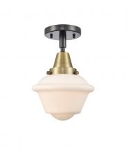 Innovations Lighting 447-1C-BAB-G531 - Oxford - 1 Light - 8 inch - Black Antique Brass - Semi-Flush Mount
