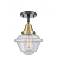 Innovations Lighting 447-1C-BAB-G534 - Oxford - 1 Light - 8 inch - Black Antique Brass - Semi-Flush Mount