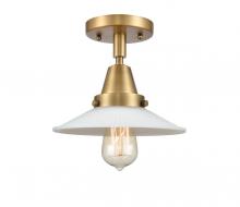 Innovations Lighting 447-1C-BB-G1 - Halophane - 1 Light - 9 inch - Brushed Brass - Flush Mount