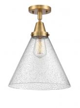 Innovations Lighting 447-1C-BB-G44-L - Cone - 1 Light - 12 inch - Brushed Brass - Flush Mount