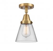 Innovations Lighting 447-1C-BB-G62 - Cone - 1 Light - 6 inch - Brushed Brass - Semi-Flush Mount