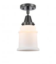 Innovations Lighting 447-1C-BK-G181 - Canton - 1 Light - 6 inch - Matte Black - Semi-Flush Mount