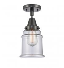 Innovations Lighting 447-1C-BK-G182 - Canton - 1 Light - 6 inch - Matte Black - Semi-Flush Mount