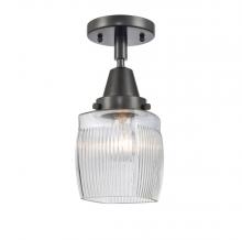 Innovations Lighting 447-1C-BK-G302 - Colton - 1 Light - 6 inch - Matte Black - Semi-Flush Mount