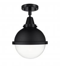 Innovations Lighting 447-1C-BK-HFS-82-BK - Hampden - 1 Light - 9 inch - Matte Black - Flush Mount